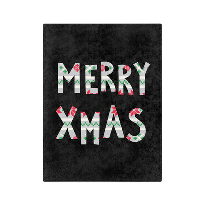 LUFC Christmas Velveteen Sports Blanket “MERRY XMAS” Christmas Edition