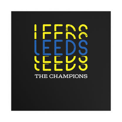 LUFC “Leeds The Champions” Silk  Poster