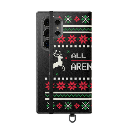 LUFC "All Leeds Aren't We" Flip Case  Phone Wallet: Christmas Edition