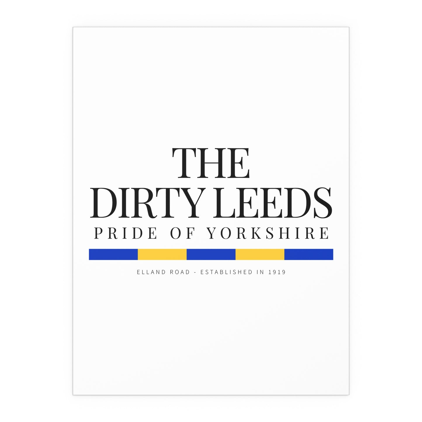 20 LUFC “Leeds United” Silk Poster - Lufcnews.co.uk