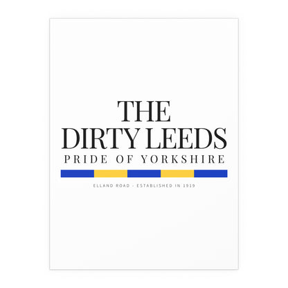20 LUFC “Leeds United” Silk Poster - Lufcnews.co.uk
