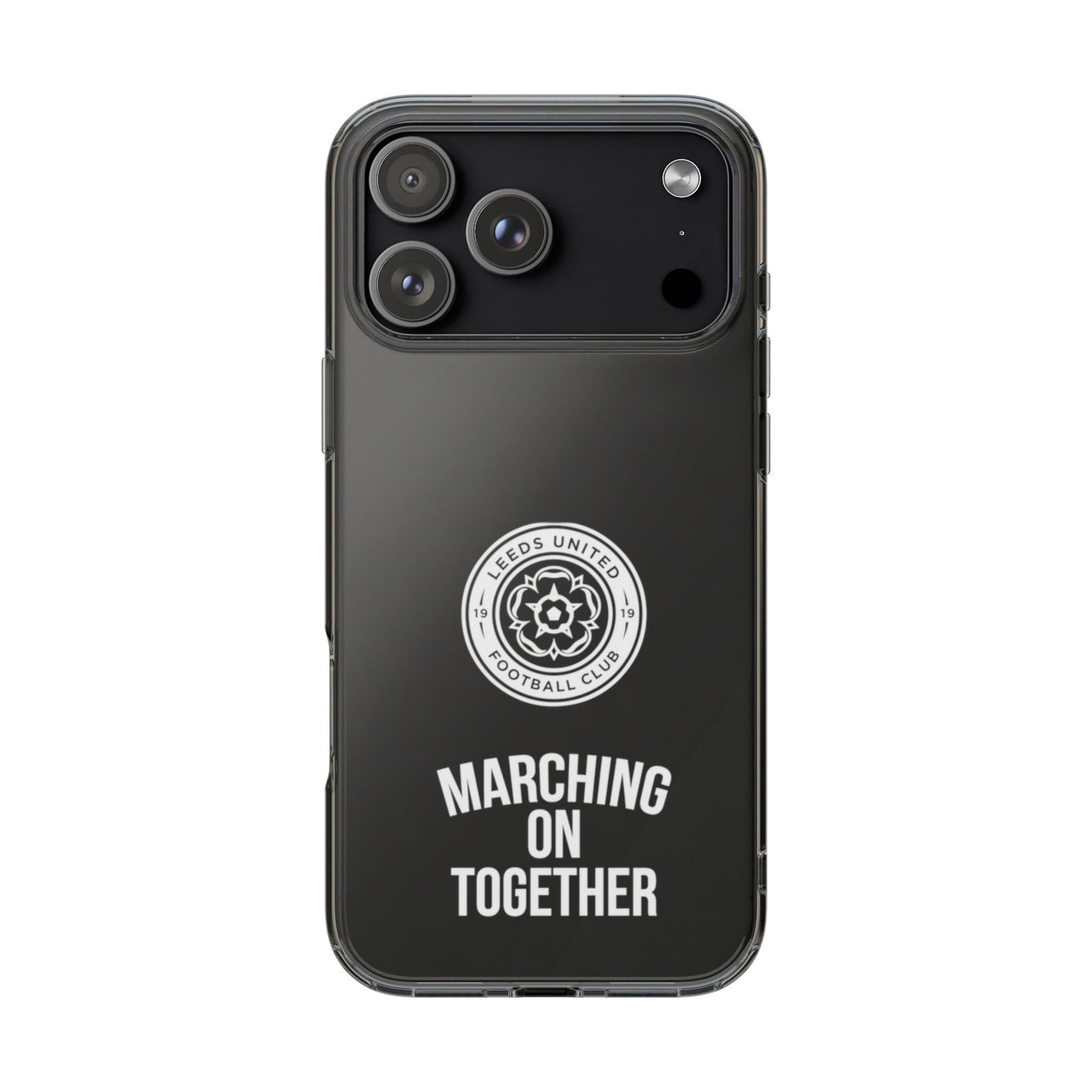 Leeds United “Marching On  Together” Clear Impact-Resistant  Case