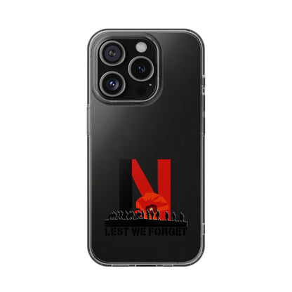 Leeds United “LEST WE FORGET”  Clear Impact-Resistant Case - Lufcnews.co.uk