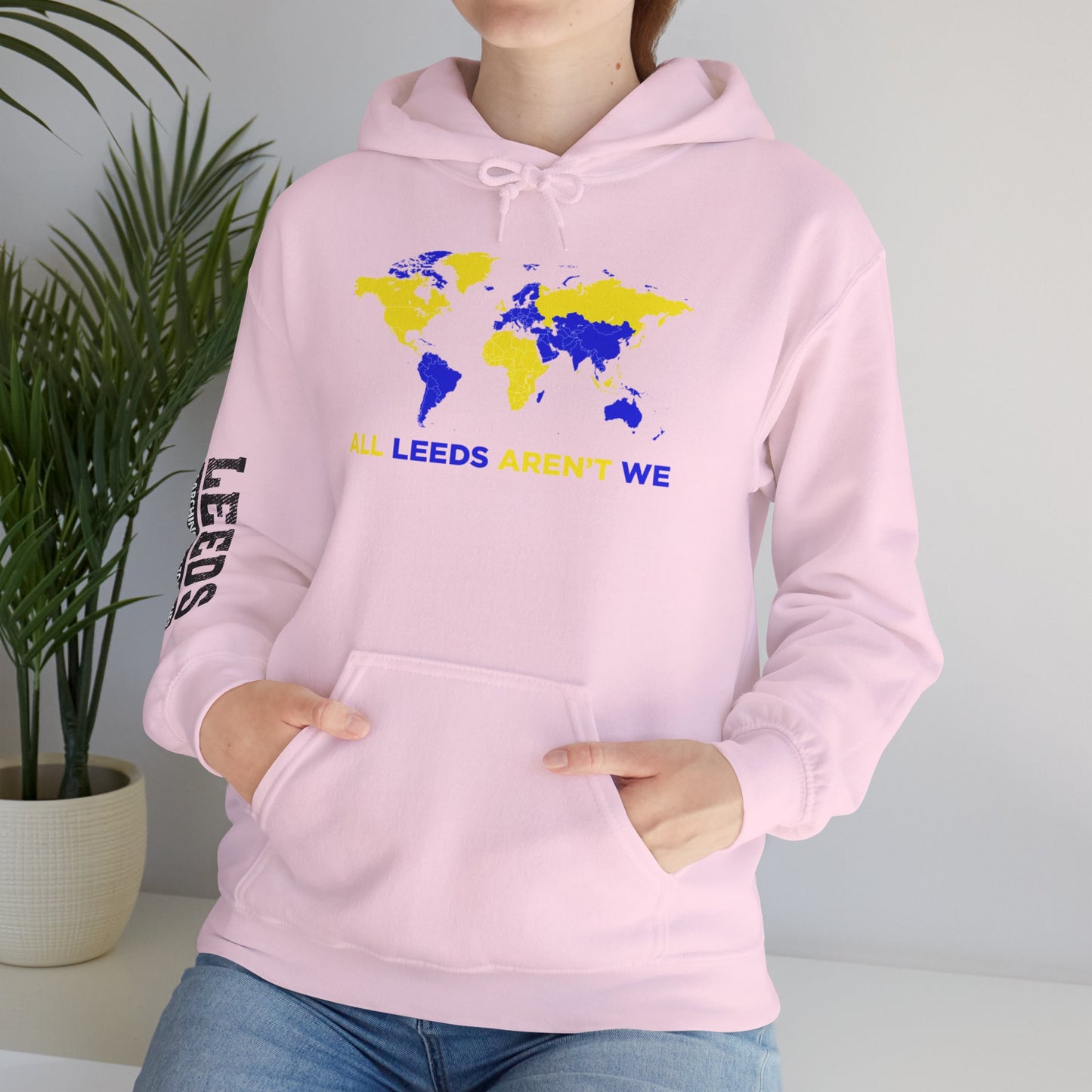 LUFC World Map Hoodie Heavy  Blend™ Unisex