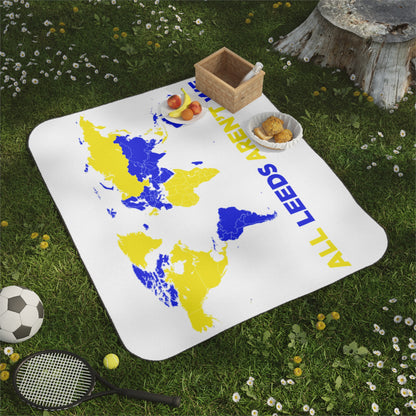 LUFC “All Leeds Aren’t We” Picnic  Blanket: Bold Fan Design