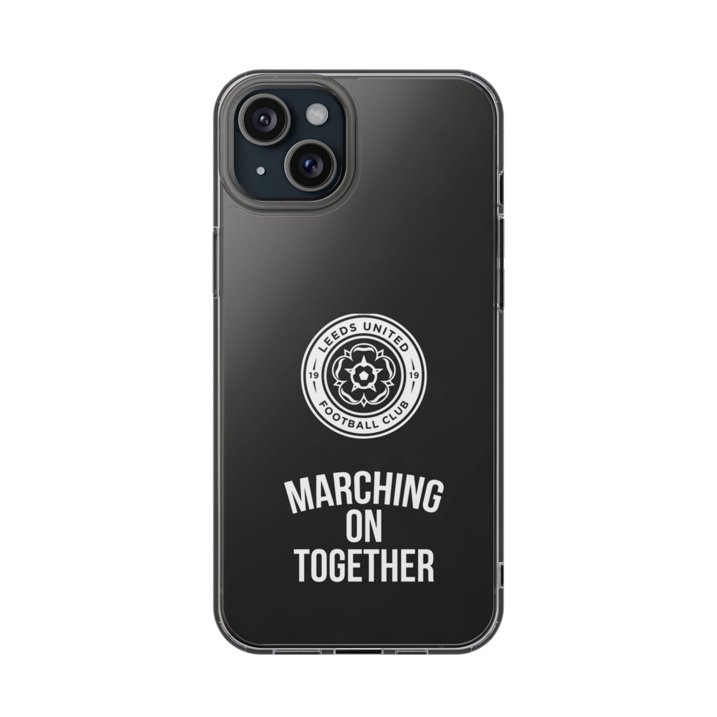 Leeds United “Marching On  Together” Clear Impact-Resistant  Case