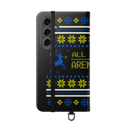 LUFC "All Leeds Aren't We" Flip Case  Phone Wallet: Christmas Edition