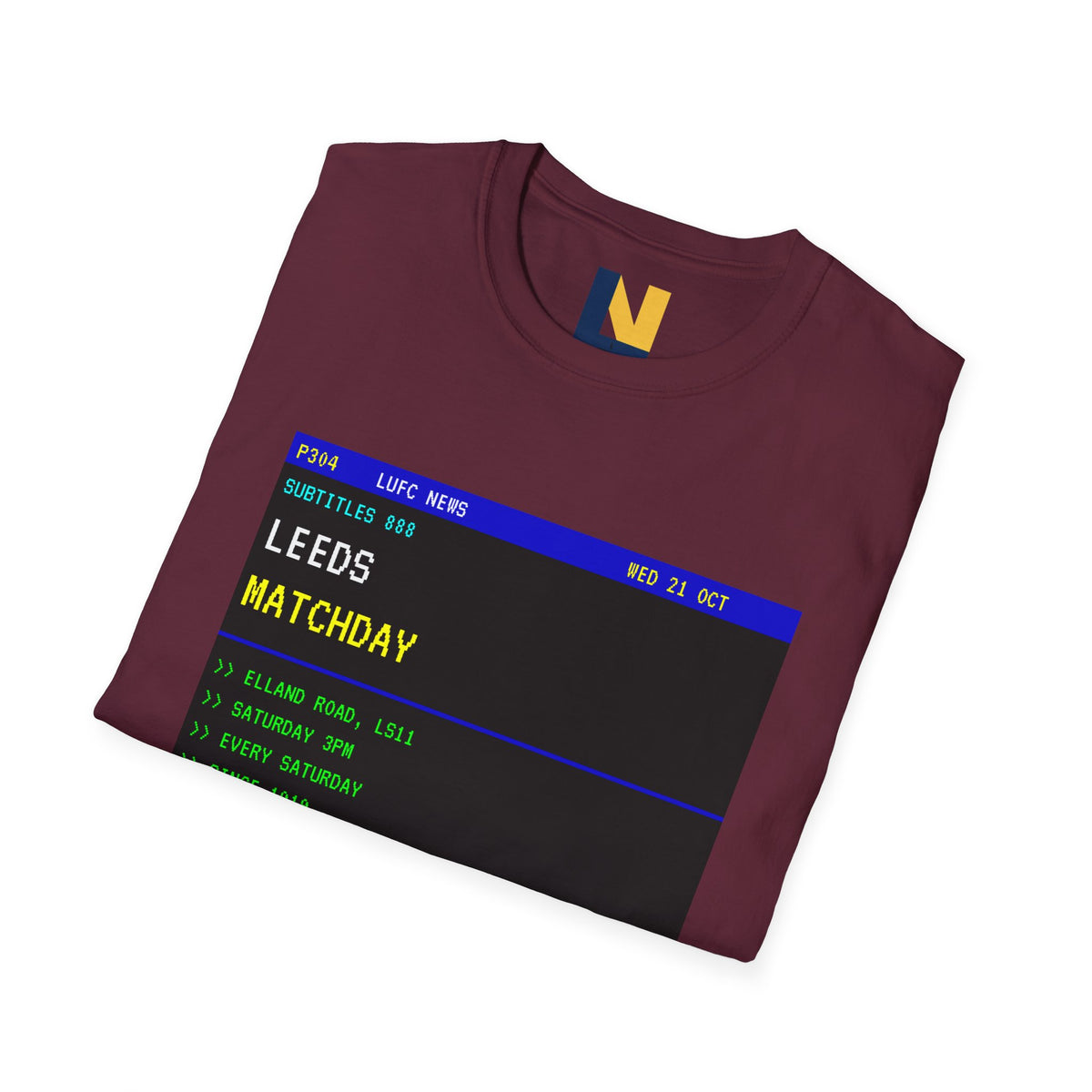 Leeds Matchday Teletext T-Shirt