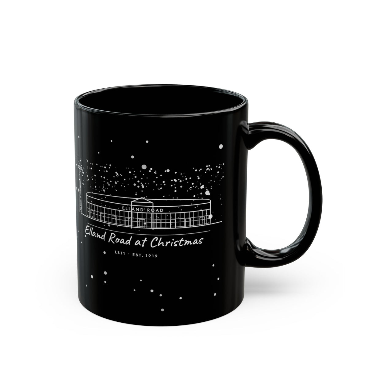 Elland Road at Christmas Mug