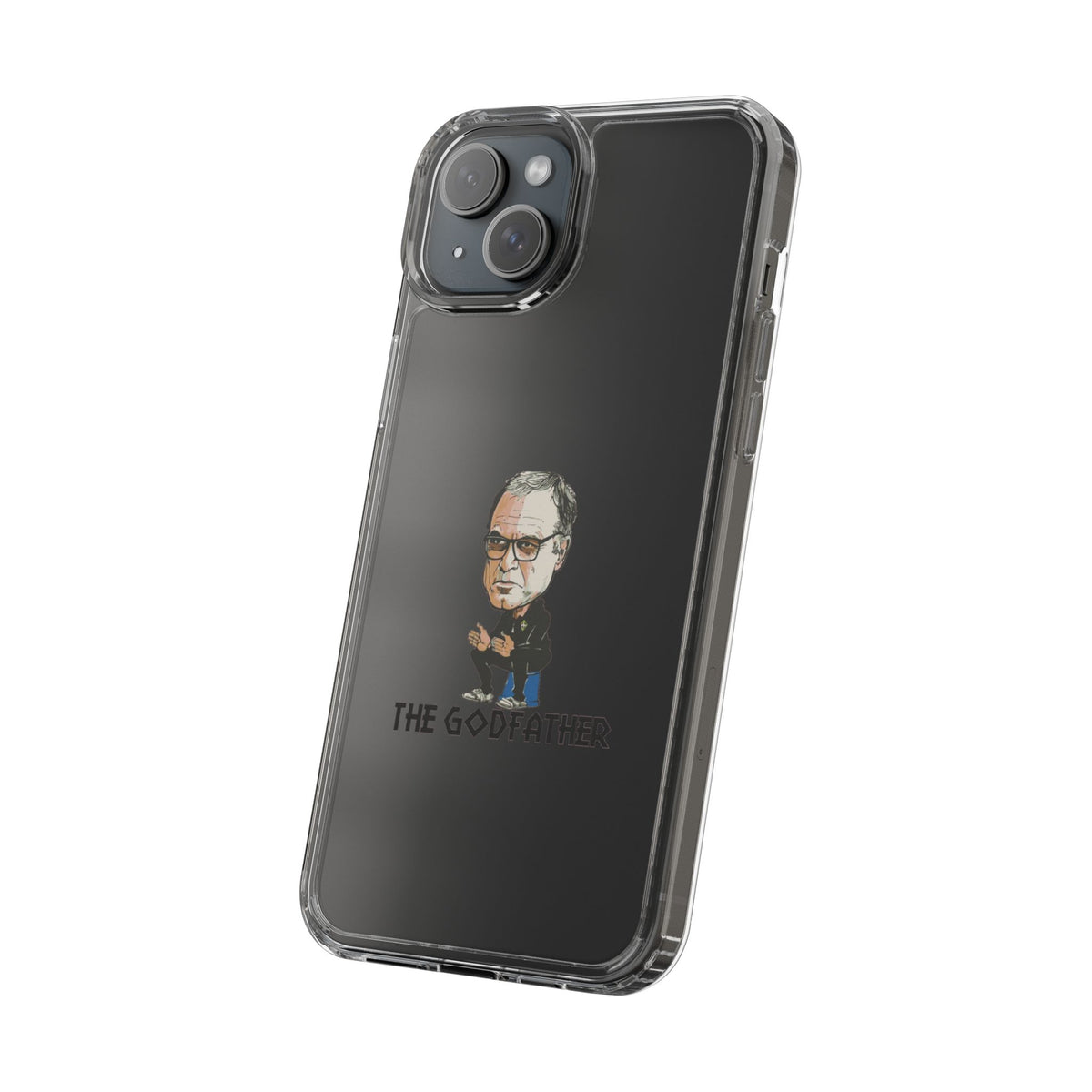 Clear Phone Case - Cartoon Bielsa the Godfather