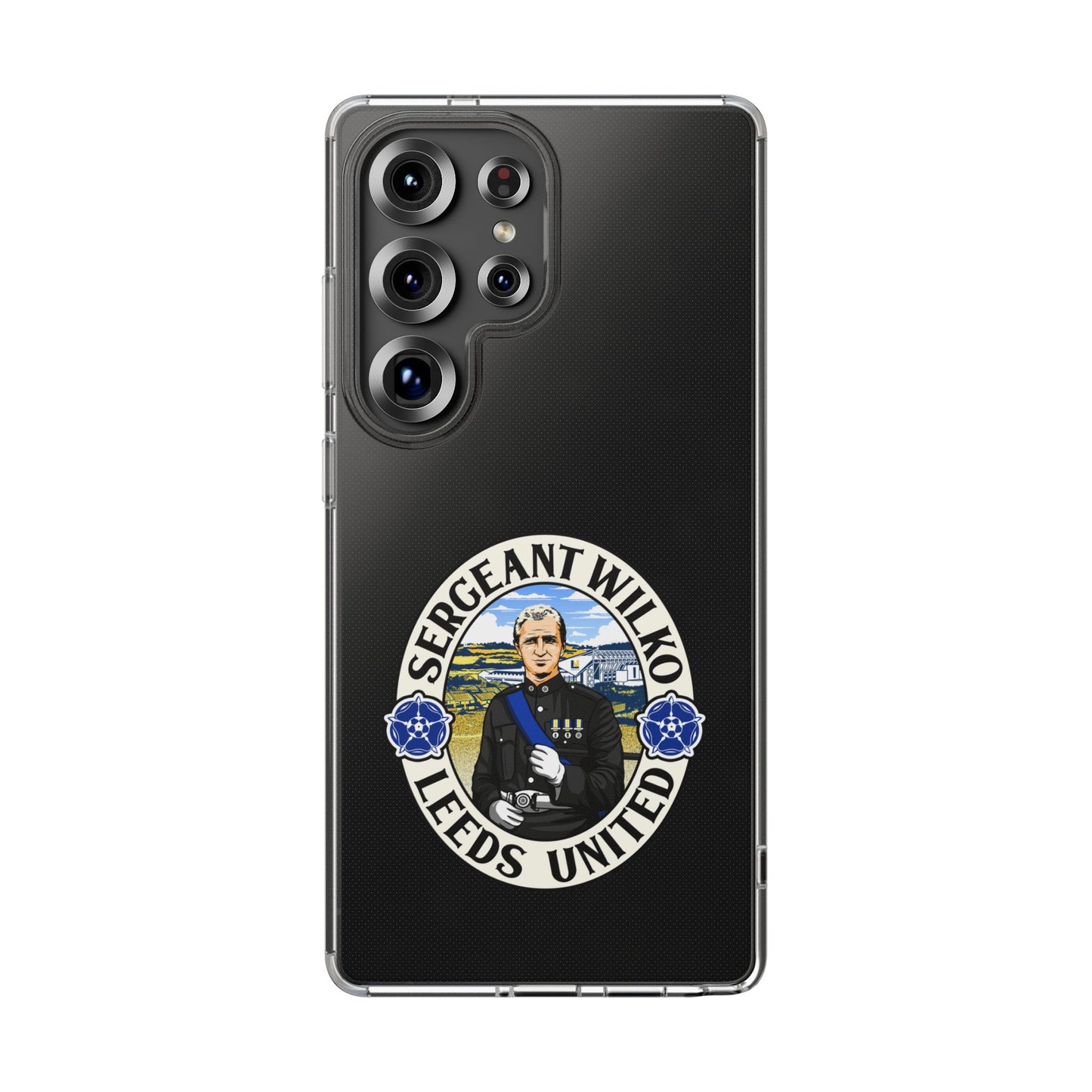 Leeds United “SERGEANT WILKO”  Clear Impact-Resistant Case