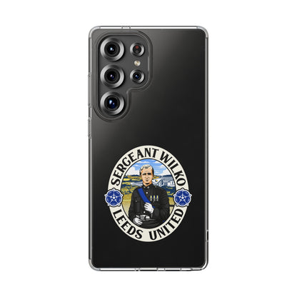Leeds United “SERGEANT WILKO”  Clear Impact-Resistant Case - Lufcnews.co.uk