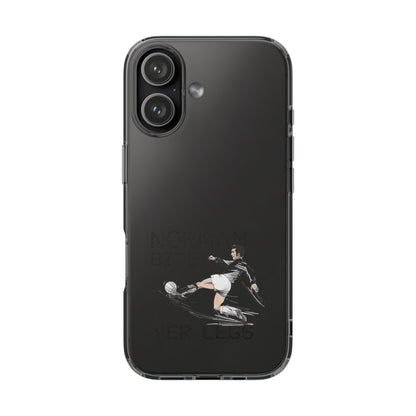 Leeds United Norman Bites 'YER  LEGS' Clear Impact-Resistant Case