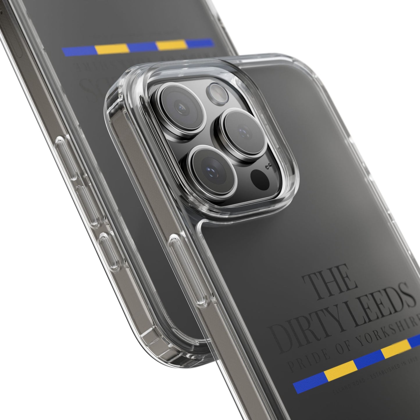 LUFC “The Dirty Leeds: Pride of  Yorkshire” Clear Phone Case - Lufcnews.co.uk