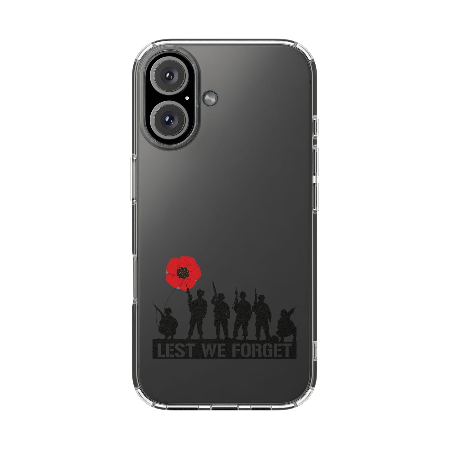 Leeds United “LEST WE FORGET”  Clear Impact-Resistant Case