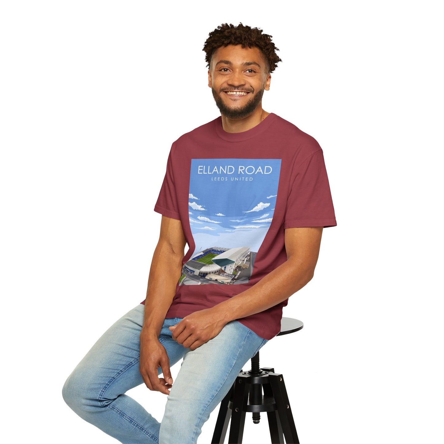 LUFC News Graphic Tee | Garment-Dyed Unisex T-Shirt