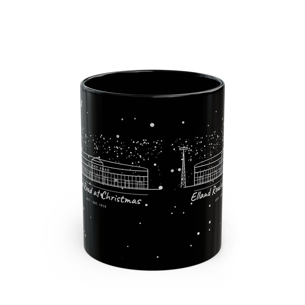 Elland Road at Christmas Mug