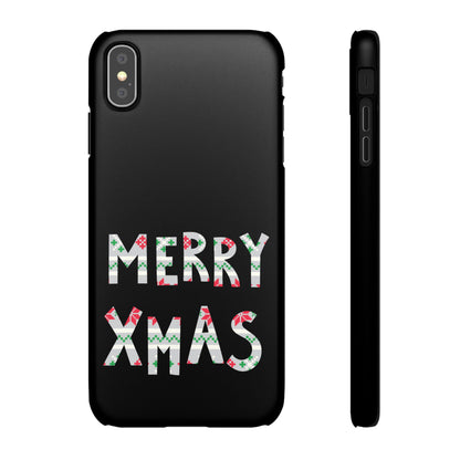 Leeds United "Merry Xmas" Red &  Green Emblem Snap Case: Christmas  Edition