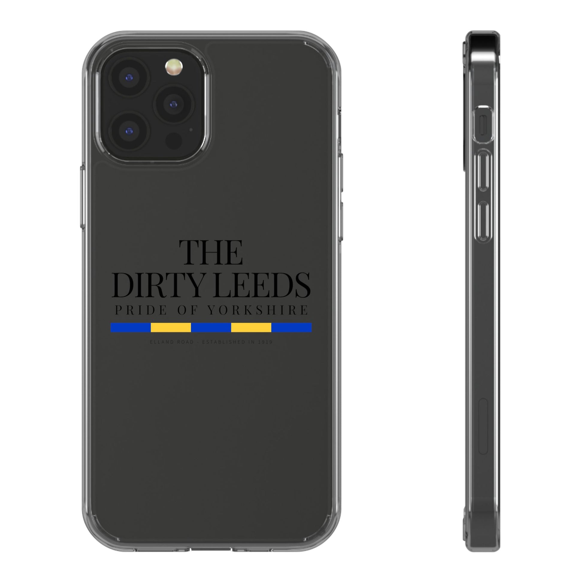LUFC “The Dirty Leeds: Pride of  Yorkshire” Clear Phone Case - Lufcnews.co.uk