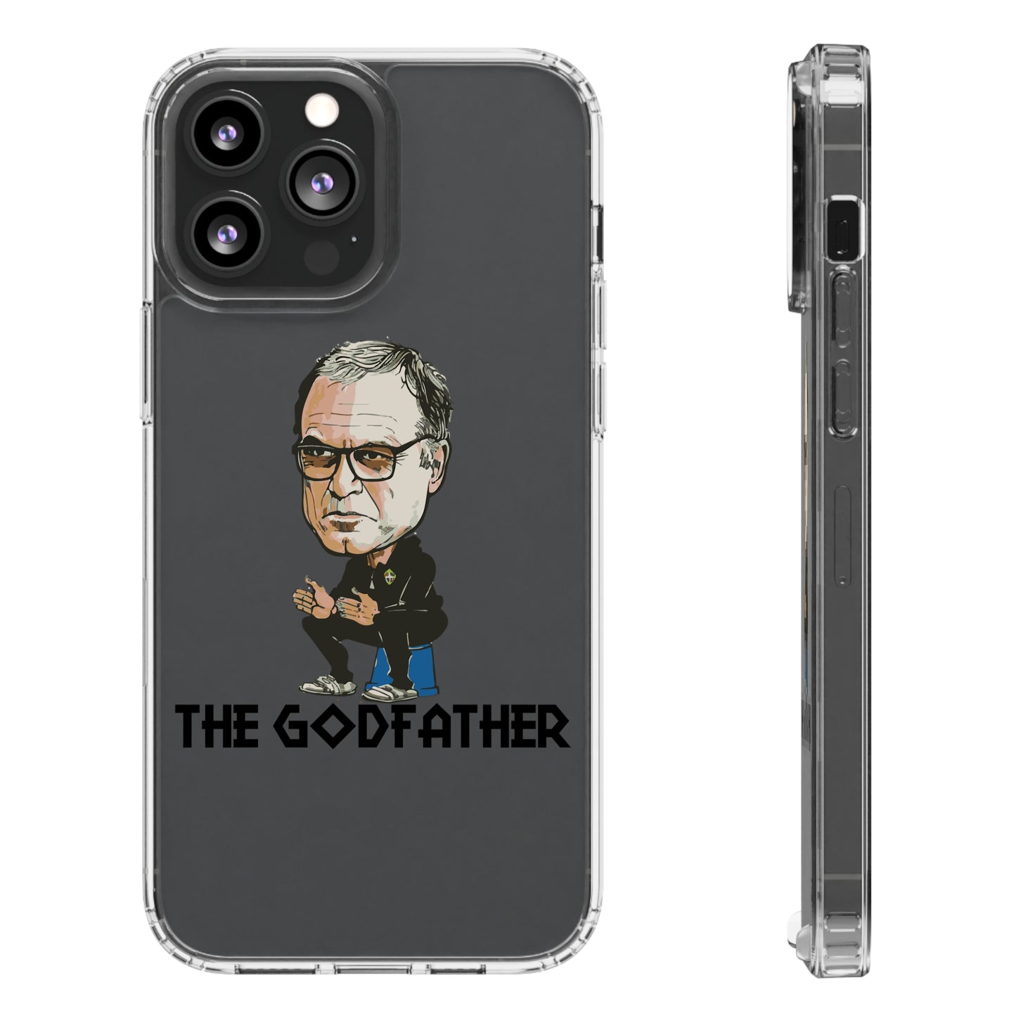 Clear Phone Case - Cartoon Bielsa the Godfather