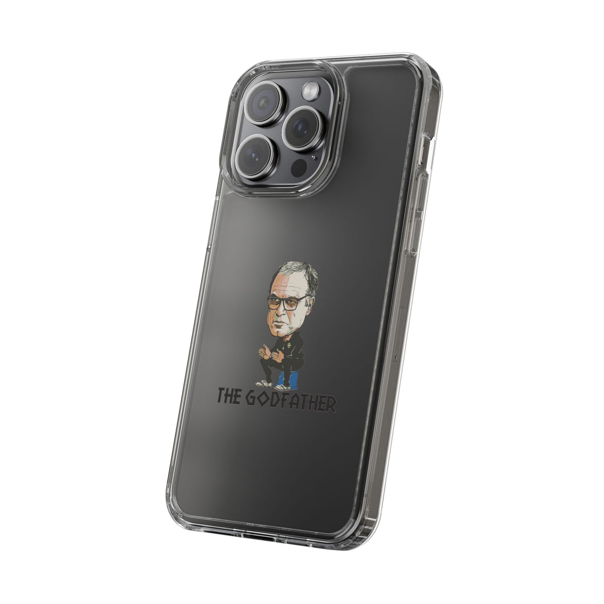 Clear Phone Case - Cartoon Bielsa the Godfather