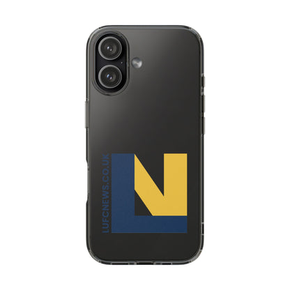 Leeds United “LUFCNEWS.CO.UK”  Clear Impact-Resistant Case - Lufcnews.co.uk