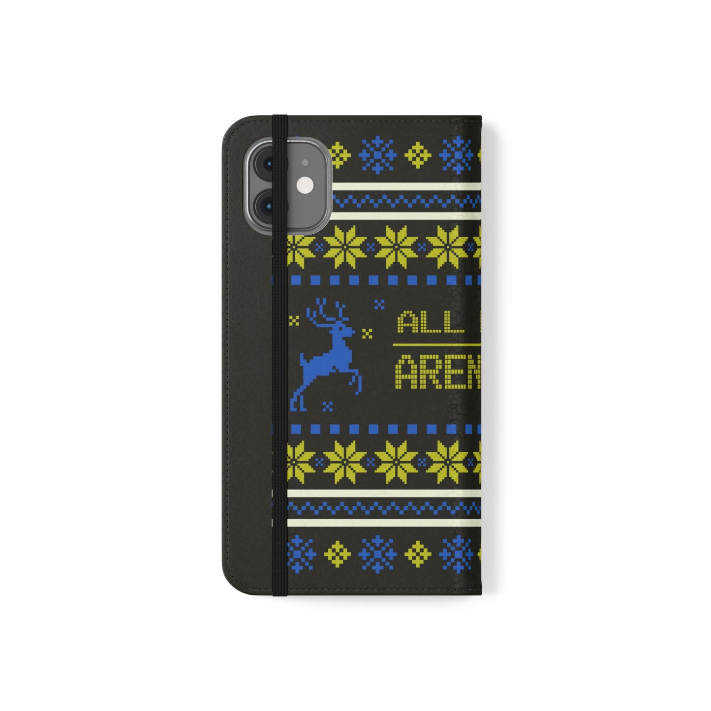 LUFC "All Leeds Aren't We" Flip Case  Phone Wallet: Christmas Edition