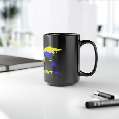 LUFC “All Leeds Aren’t We” World Map  Mug
