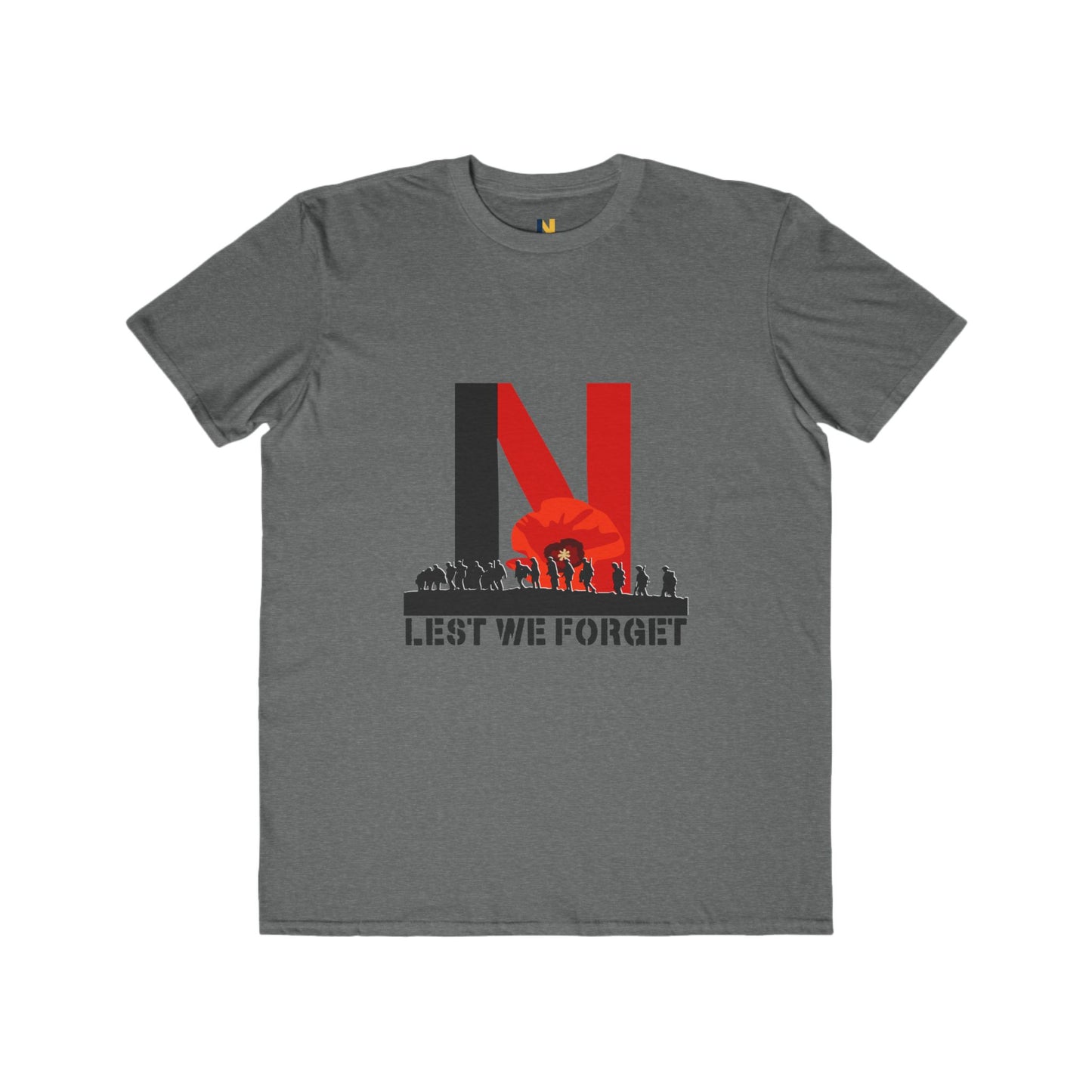 LUFC Men’s “Lest We Forget”  Lightweight Tee: Honor in Every  Thread