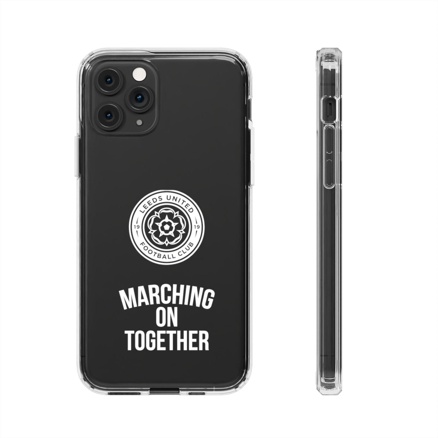 Leeds United “Marching On  Together” Clear Impact-Resistant  Case