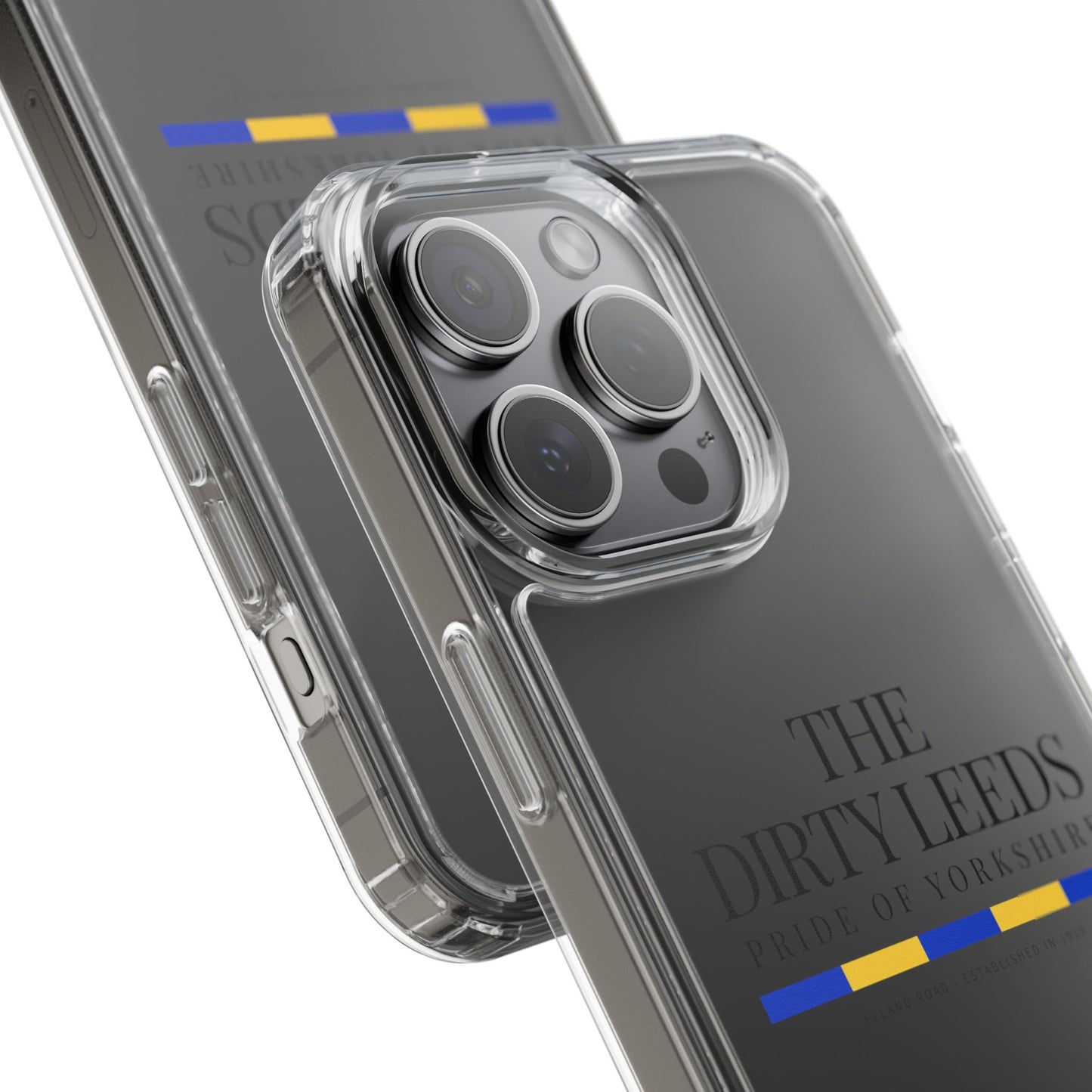 LUFC “The Dirty Leeds: Pride of  Yorkshire” Clear Phone Case - Lufcnews.co.uk