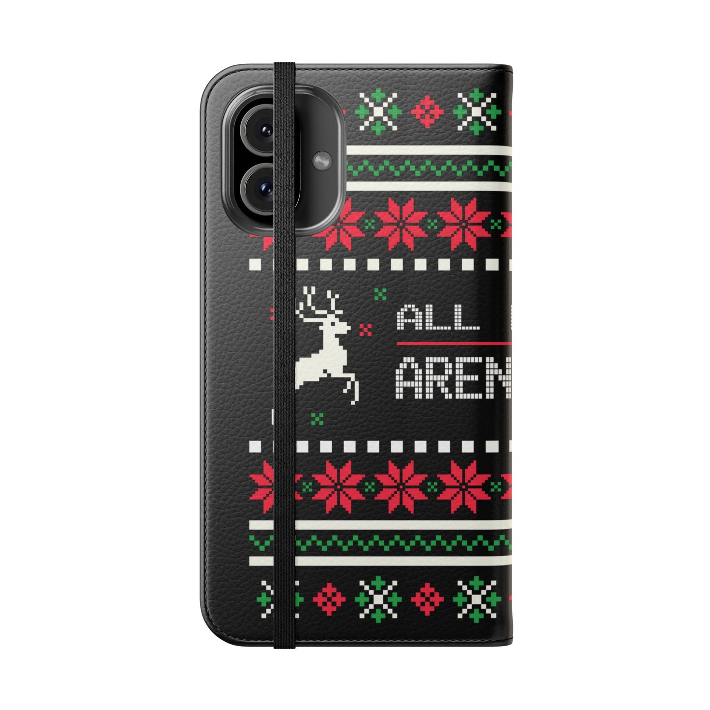 LUFC "All Leeds Aren't We" Flip Case  Phone Wallet: Christmas Edition
