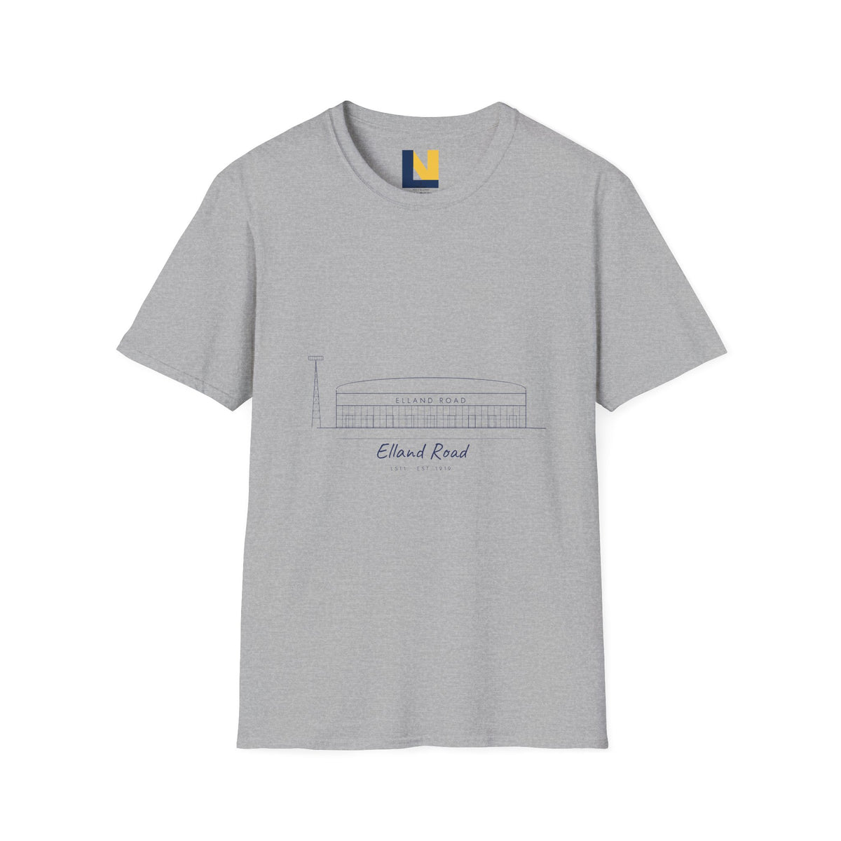 Elland Road Line Art Leeds T-Shirt