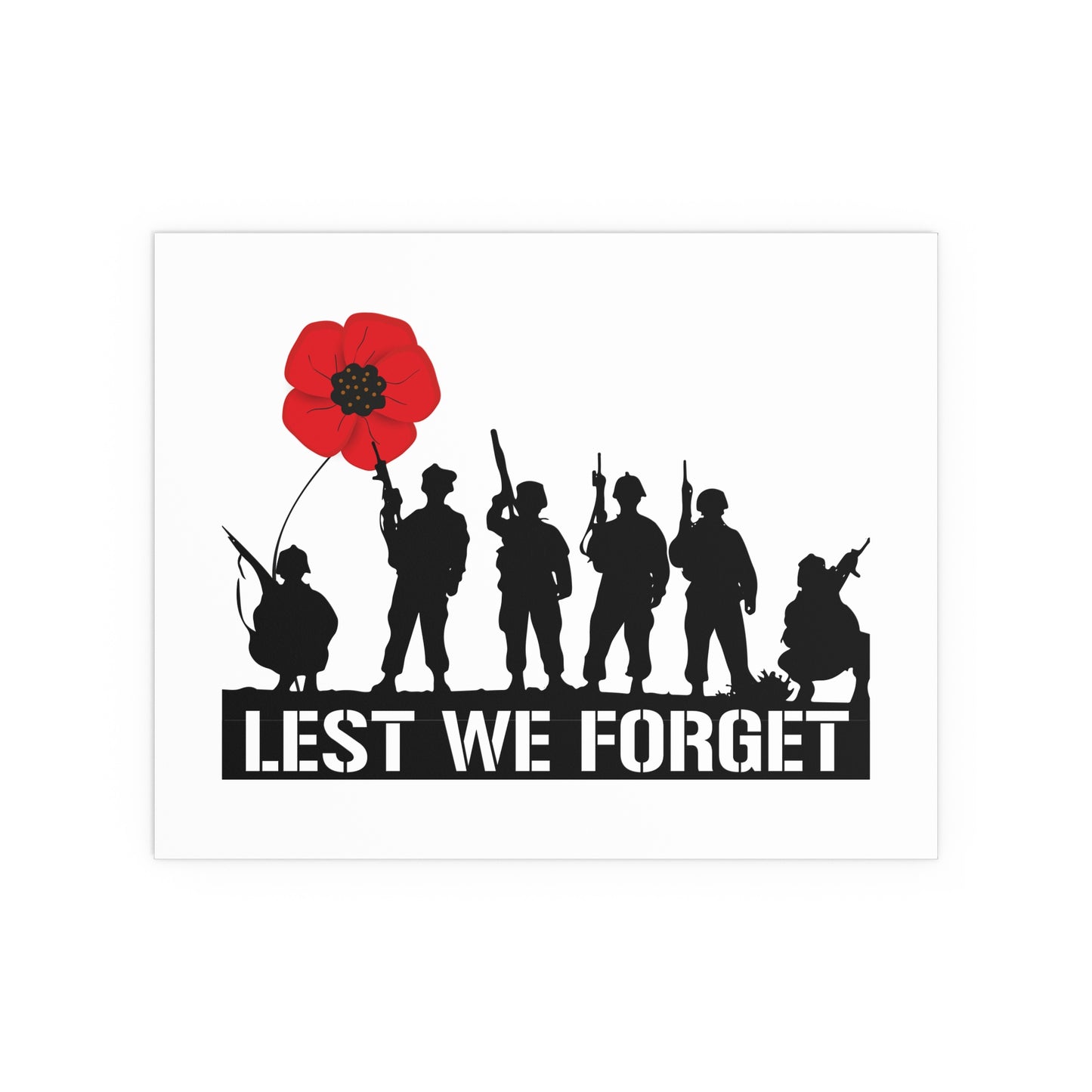 LUFC “Lest We Forget” Silk Poster:  Tribute Leeds United Wall Art