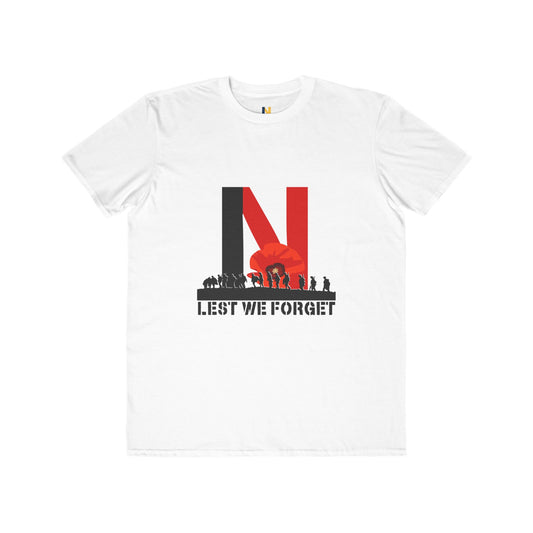 LUFC Men’s “Lest We Forget”  Lightweight Tee: Honor in Every  Thread