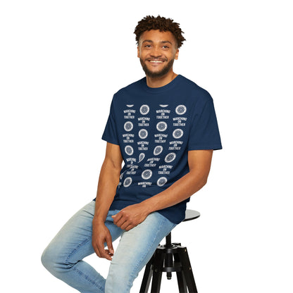 LUFC News Graphic Tee Garment-Dyed Unisex T-Shirt