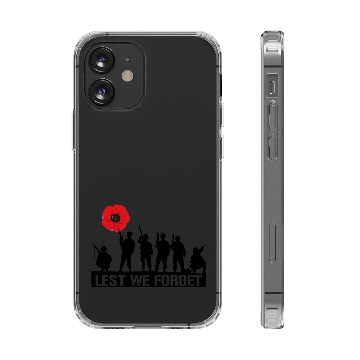Leeds United “LEST WE FORGET”  Clear Impact-Resistant Case