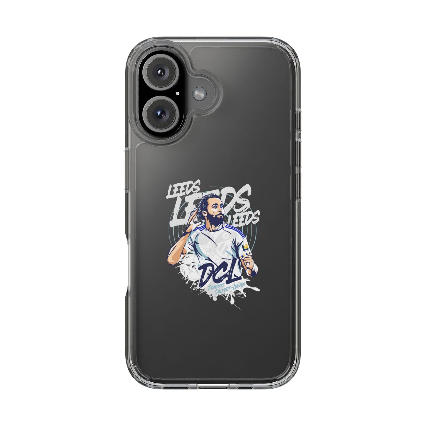 LUFC News “LEEDS: Dominic  Calvert-Lewin” Clear Phone Case - Lufcnews.co.uk