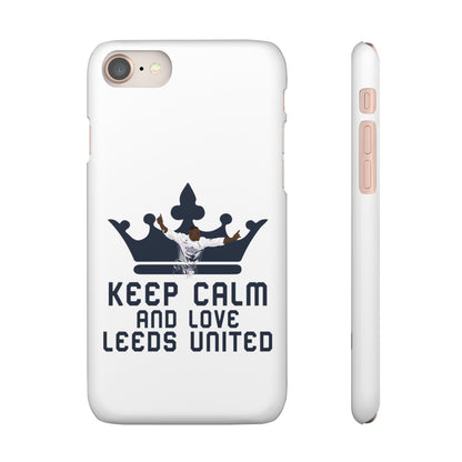 Funda para teléfono Snap - Mantenga la calma y ame al Leeds United