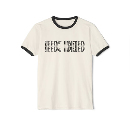 Leeds United Vintage Ringer Tee:  Unisex Retro Edition