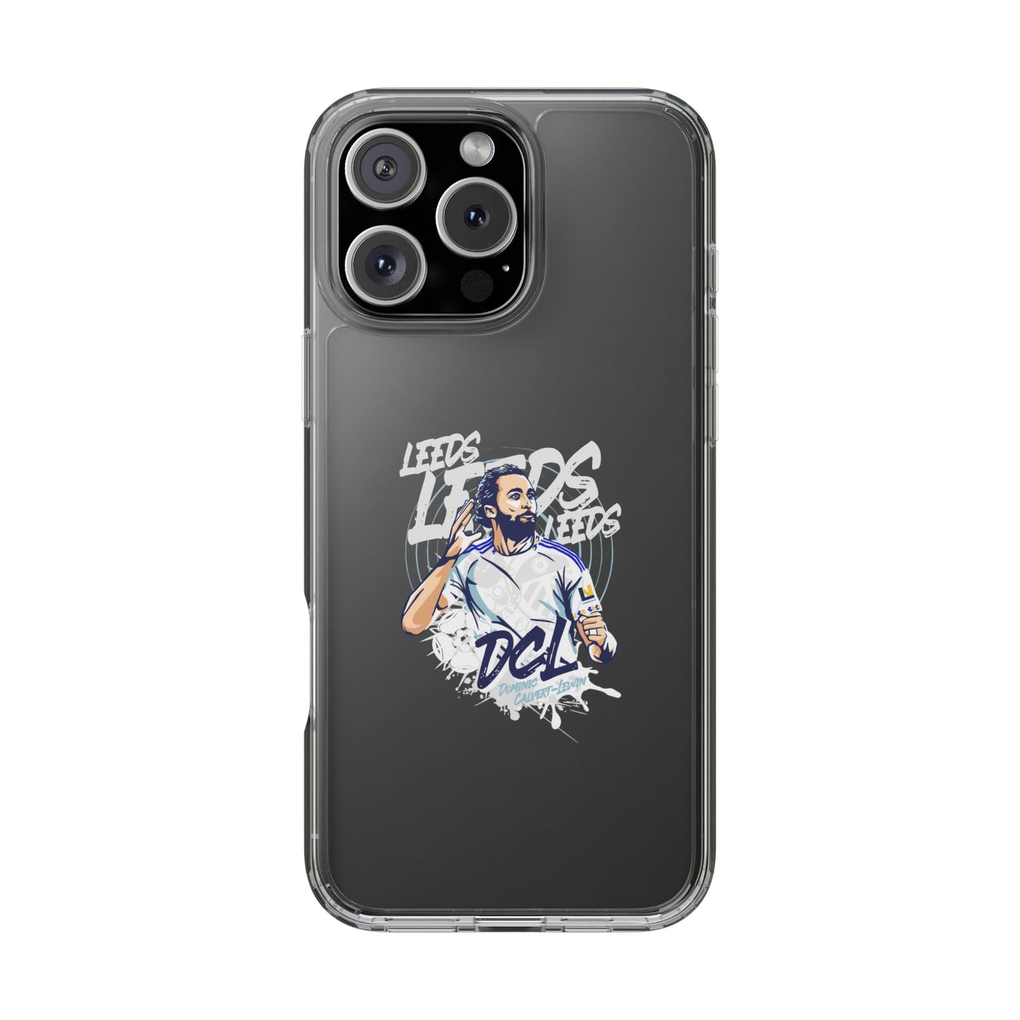 LUFC News “LEEDS: Dominic  Calvert-Lewin” Clear Phone Case - Lufcnews.co.uk