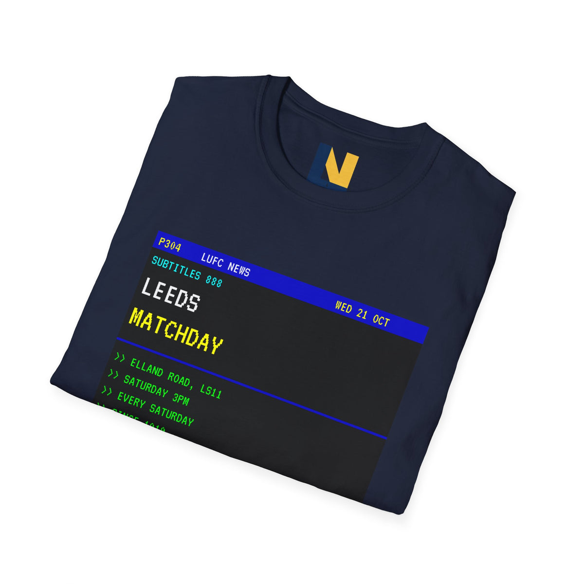 Leeds Matchday Teletext T-Shirt