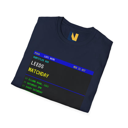 Leeds Matchday Teletext T-Shirt