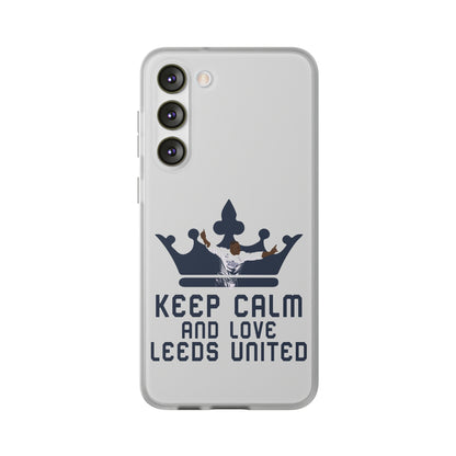 Funda flexible: mantén la calma y ama al Leeds United