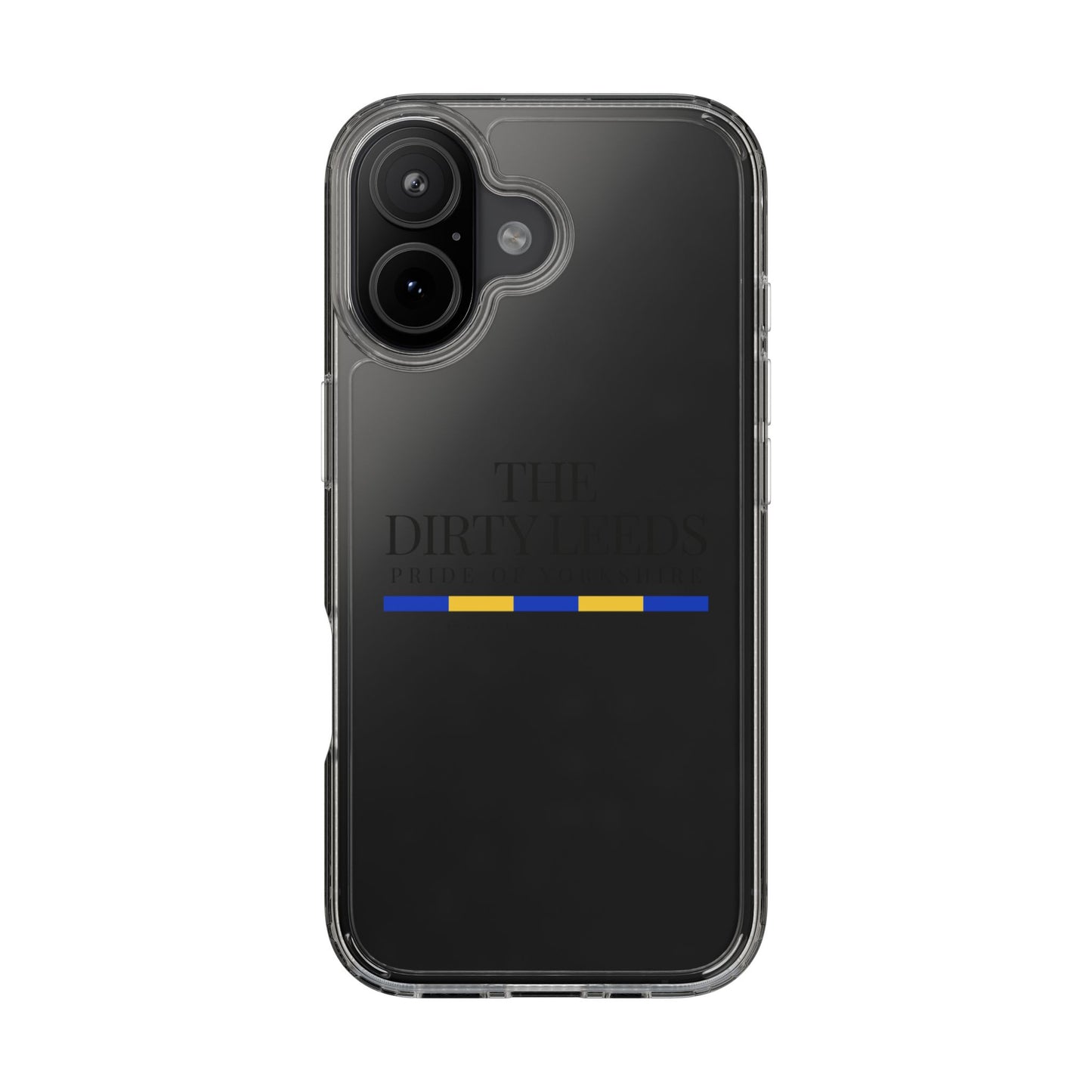 LUFC “The Dirty Leeds: Pride of  Yorkshire” Clear Phone Case - Lufcnews.co.uk