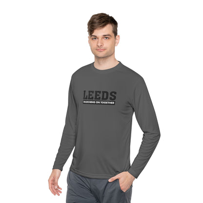 Leeds “Marching On Together” Long Sleeve T-Shirt: Unisex Fit