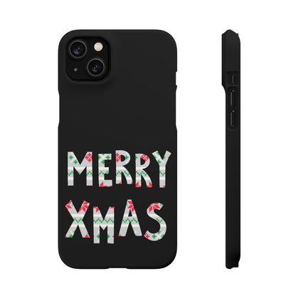 Leeds United "Merry Xmas" Red &  Green Emblem Snap Case: Christmas  Edition