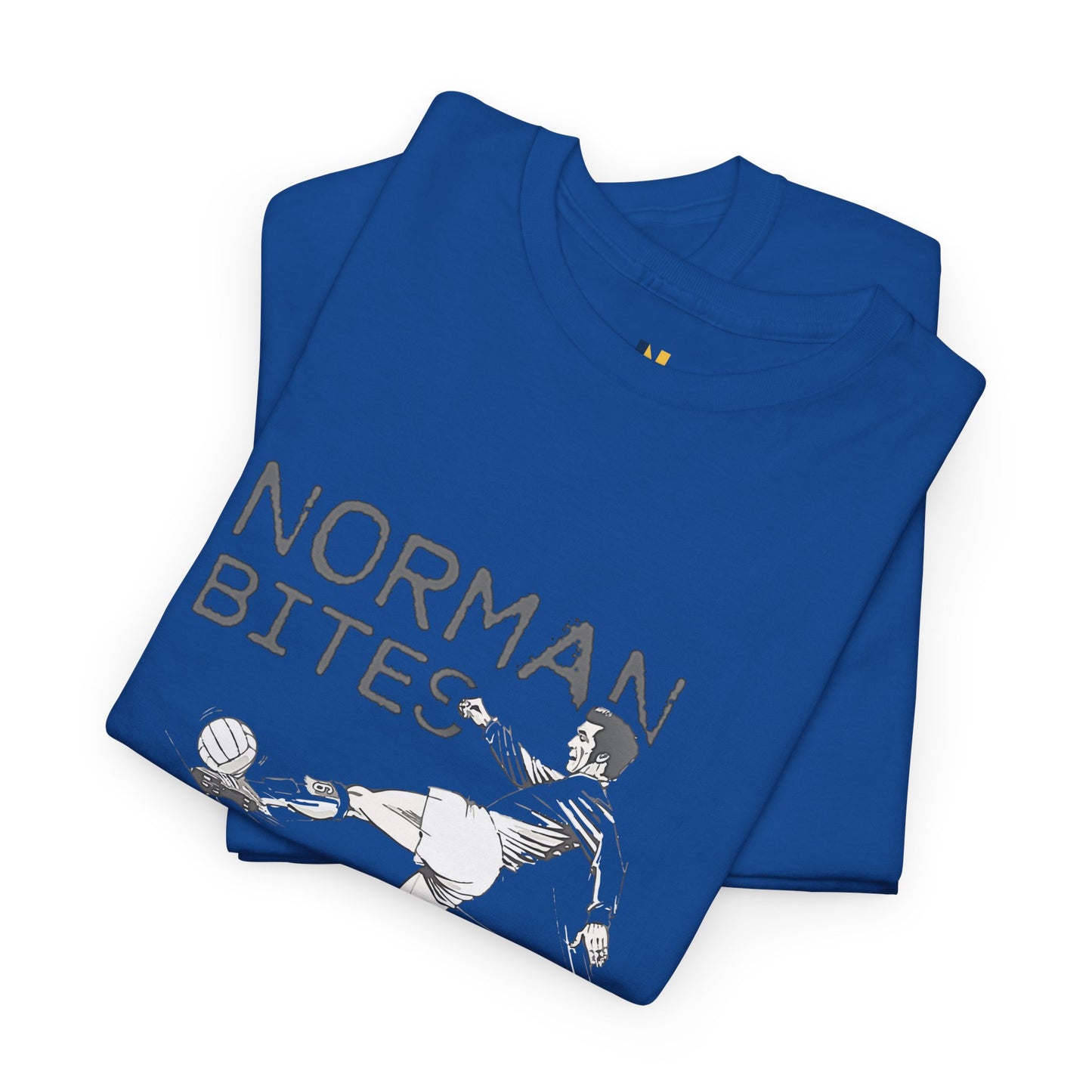 LUFC “Norman Bites Yer Legs” Tee:  Unisex Heavy Cotton Edition