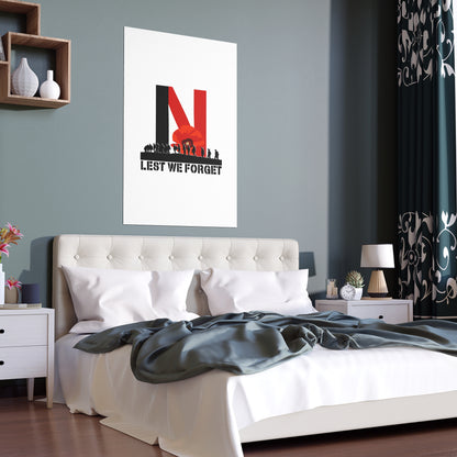 Leeds United “LEST WE FORGET”  Vibrant Silk Poster: Wall Art for Home  and Outdoors - Lufcnews.co.uk