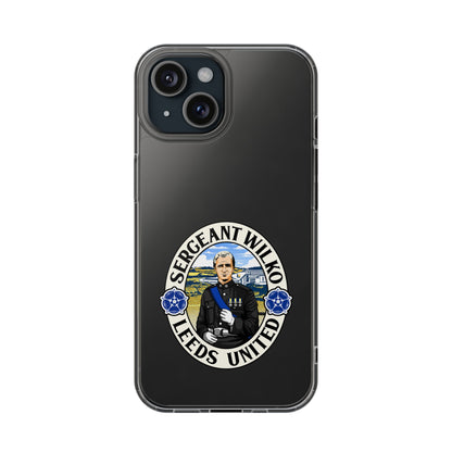 Leeds United “SERGEANT WILKO”  Clear Impact-Resistant Case - Lufcnews.co.uk
